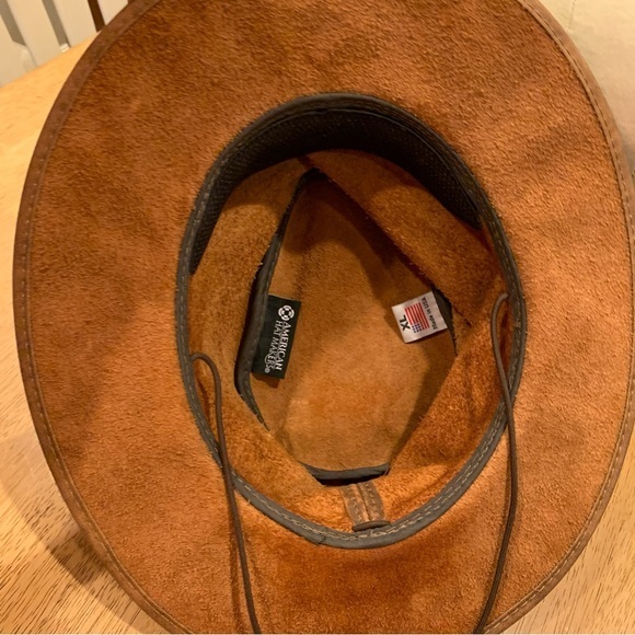 Weatherproof Crusher‎ Cooper Outback Leather Hat Large XL - Picture 9 of 16